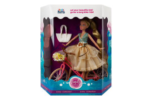 Іграшка Лялька Емілі Романтік з велосипедом KH23/021 Кідс Хітс