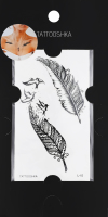 Тату Tattooshka Пера з птахами тимчасові