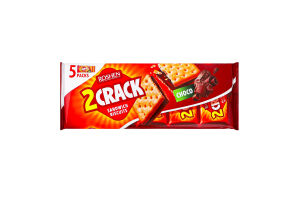 Печенье затяжное с шоколадной начинкой 2 Crack Roshen м/у 190г