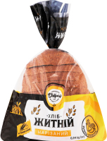 Хліб половинка в нарізці Житній Добрий м/у 0.34кг