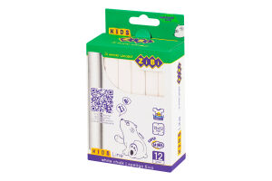 Крейда біла №ZB.6703-12 Kids line ZiBi 12шт