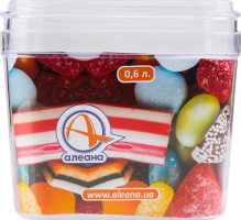Ємність для сипучих продуктів Алеана прозорий 0,6л