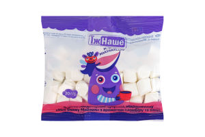 Маршмеллоу з ароматом пломбіру та ванілі Mini snowy mallows ЇжНаше м/у 20г