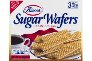 Nabisco Biscos Sugar Wafers Creme Filling - 3 PK