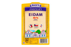 Сыр 45% нарезанный Эдам Madeta лоток 0.1кг
