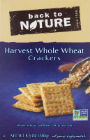 Back To Nature Crackers Harvest Whole Wheat