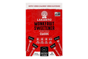 Замінник цукру Lakanto Classic 3г*30шт 90г
