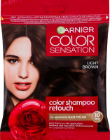 Крем-краска для волос без аммиака Color sensation Color shampoo retouch 5.0 Garnier 1шт