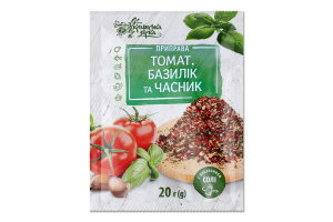 Приправа Томат, базилік та часник Українська Зірка м/у 20г