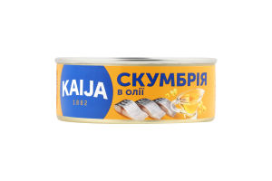 Скумбрия в масле Kaija ж/б 240г