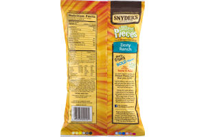 Snyder's Of Hanover 50% Less Fat Pretzel Pieces Zesty Ranch