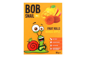 Цукерки фруктові натуральні Mango-apple Rolls Bob Snail к/у 60г