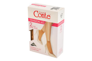 Шкарпетки жіночі Conte elegant Tension 40den 23-25 bronz 2пари