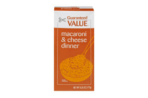 Guaranteed Value Macaroni & Cheese Dinner