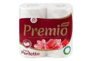 Папір туалетний 4-х шаровий 150 листів Fiore perfetto Premio Диво 4шт