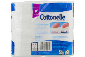 Cottonelle Toliet Paper Clean Care Clean Ripple - 4 PK