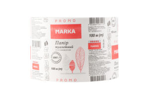 Бумага туалетная из макулатуры однослойная Marka Promo 1шт