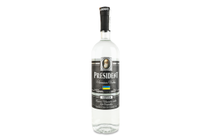 Горілка 1л 40% Silver Premium President пл