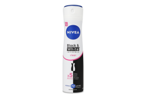 Антиперспірант Прозорий Чорне та біле Невидимий Nivea 150мл