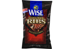 Wise Potato Chips Finger Lick'n Ribs