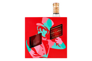 Набор Виски 0.7л 40% Red label + 1 стакан 300мл Johnnie Walker к/у 2шт