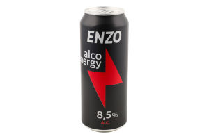 Напій слабоалкогольний енергетичний 500мл 8.5% сильногазований Alco еnergy Enzo з/б