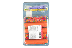 Сосиски варені Дитячі Kids box Алан в/с лоток 0.235кг