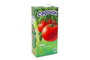 Сік з м'якоттю стерилізований Томат Садочок т/п 0.95л