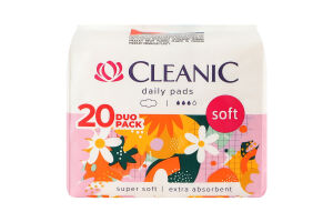 Прокладки гігієнічні Cleanic Soft Duo pack денні