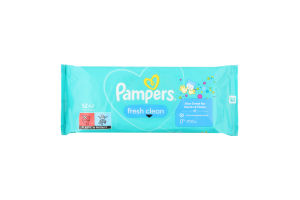 Салфетки влажные для детей Fresh Clean Pampers 52шт