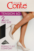 Получулки женские Conte elegant Tension 40den 23-25 nero 2пары