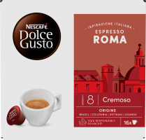 Кофе жареный молотый Espresso Roma Dolce Gusto Nescafe к/у 16х6.2г
