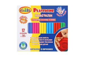 Пластилін Class Чисті руки MAXI 12 шт. ECO 7646С 240 г