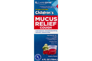 CareOne Children's Mucus Relief Cough Cherry