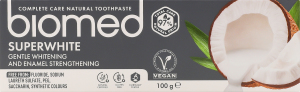 Паста зубна Супервайт відбілюваня та зміцнення чутливої емалі 100г Біомед