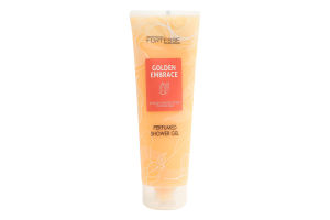 Гель для душа парфюмированный с миндальным маслом и маслом ши Golden embrace Fortesse 270мл