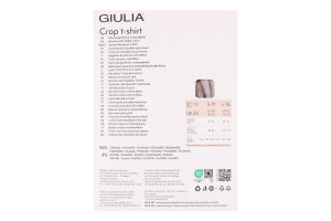 Футболка жіноча Giulia Crop T-shirt nero S/M