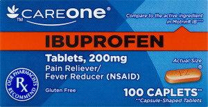 CareOne Ibuprofen Pain Reliever/Fever Reducer - 100 CT