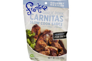 Frontera Slow Cook Sauce Garlic Pork With Lime + Chipotle