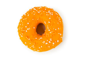 Донат с абрикосовой начинкой и гранулированным сахаром Apricotty Donut Worry Be Happy 71г