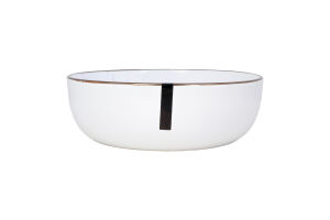 Тарілка супова Marmo біла кераміка 19см Ardesтo