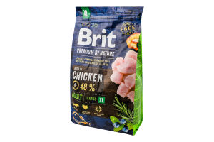 Корм сухой для взрослых собак гигантских пород Chicken Premium by Nature Brit м/у 3кг