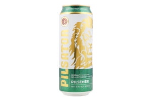 Пиво 0.5л 4.9% Pilsener Pilsator з/б