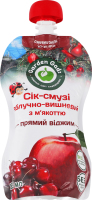 Сік-смузі прямий віджим з м'якоттю стерилізований яблучно-вишневий Garden Gadz д/п 185мл