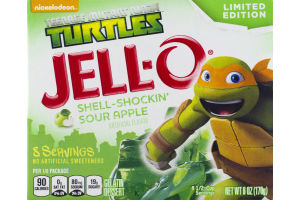 JELL-O Gelatin Dessert Teenage Mutant Ninja Turtles Shell-Shockin' Sour Apple