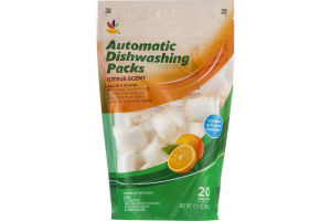Ahold Automatic Dishwashing Packs Citrus Scent - 20 CT