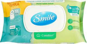 Папір туалетний вологий Comfort Smile 72шт