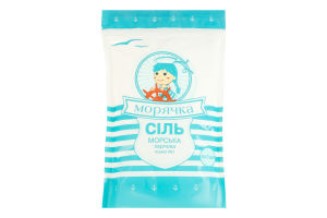 Сіль морська харчова помел №1 Морячка д/п 450г