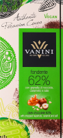 Шоколад 62% сіль фун.та кар.Vanini 100г