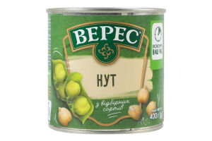 Нут стерилізований Верес з/б 400г
